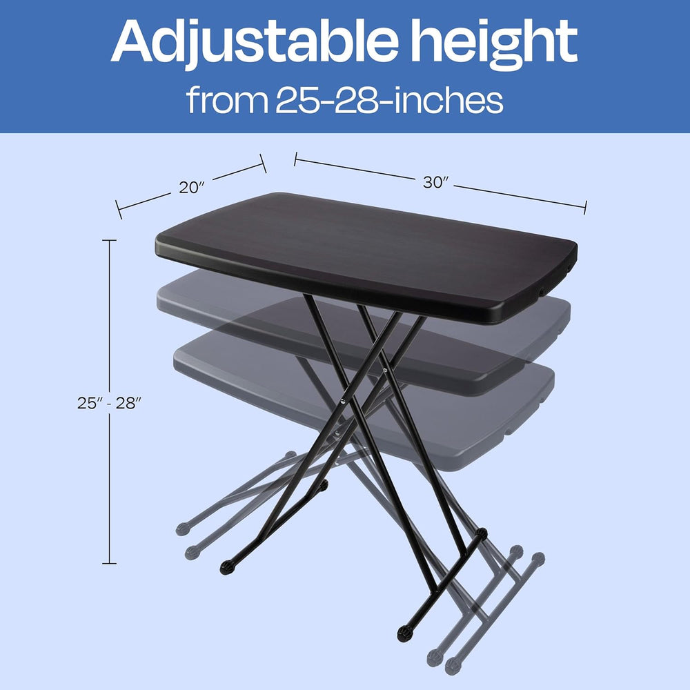 Lavish Home Portable Folding Tables Set of 2-2.5 Foot Indoor/Outdoor Portable...