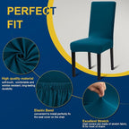 Dining Room Chair Covers - Stretch Kitchen/Dining Room Set of 4, Removable Washable Slipcovers for Home, Hotel, Banquet