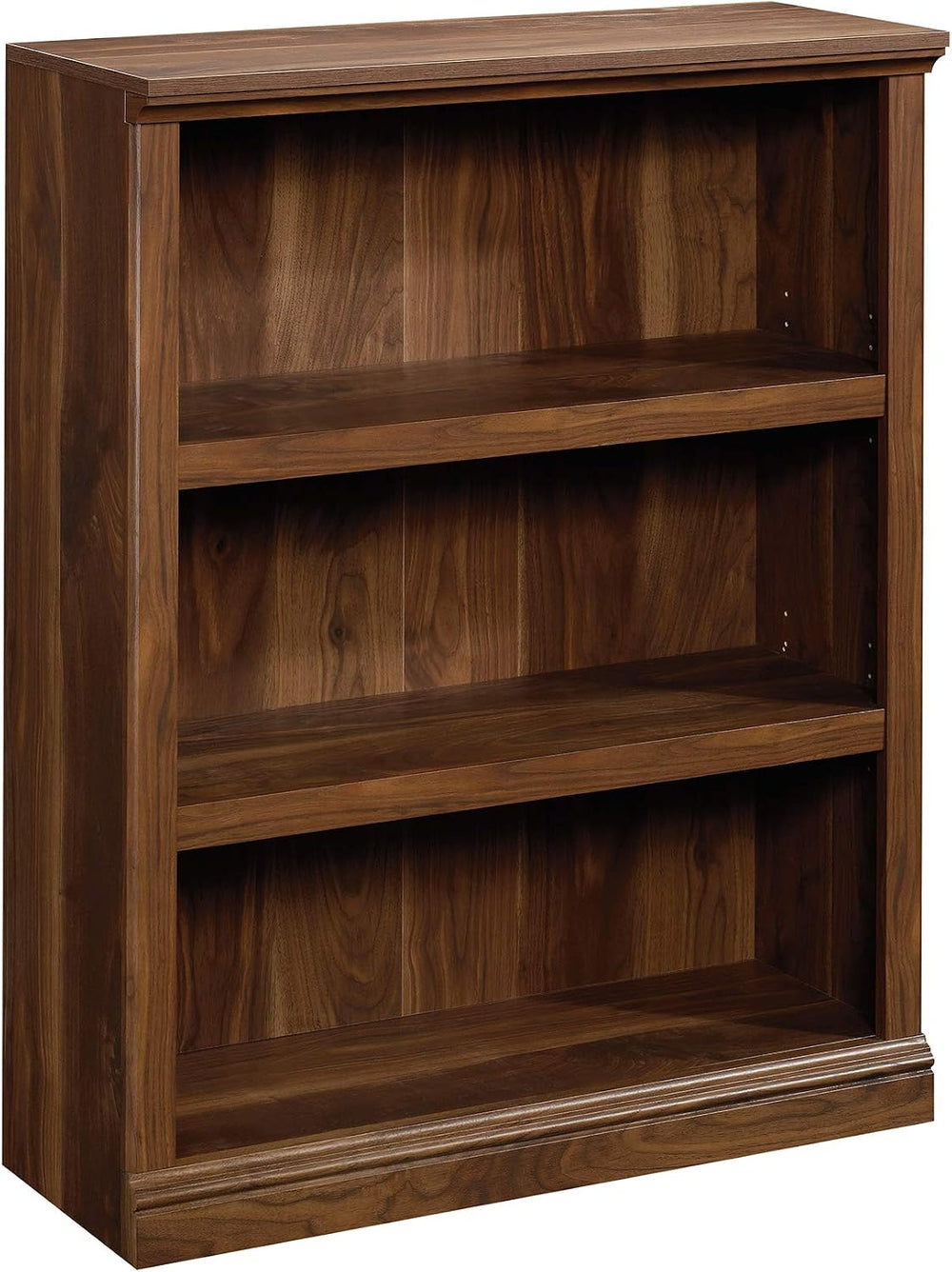 Sauder 3 Tier Book Shelf Wooden Bookcase Multipurpose Bookshelf for Home Offi...