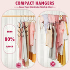 DOIOWN Tank Top Hanger,2 Pack Space Saving Hangers Bra Camisole Hanger,Small Closet Organizers and Storage for Dorm & Apartment Holds Camisoles,Bras,Scarfs,Ties,Belts