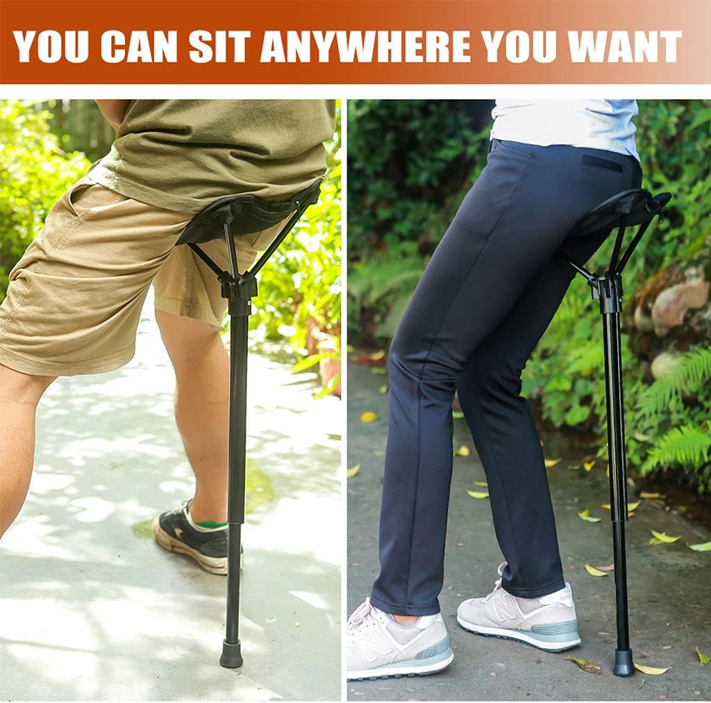 Adjustable Telescopic Foldable Stool Single Leg Tall Chair