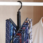 TOPINCN Adjustable Cross X Tie Rack Belt Scarves Hook Hanger Holder Organizer Men Closet Tie Organizer Belt Racks Neck and Hanger