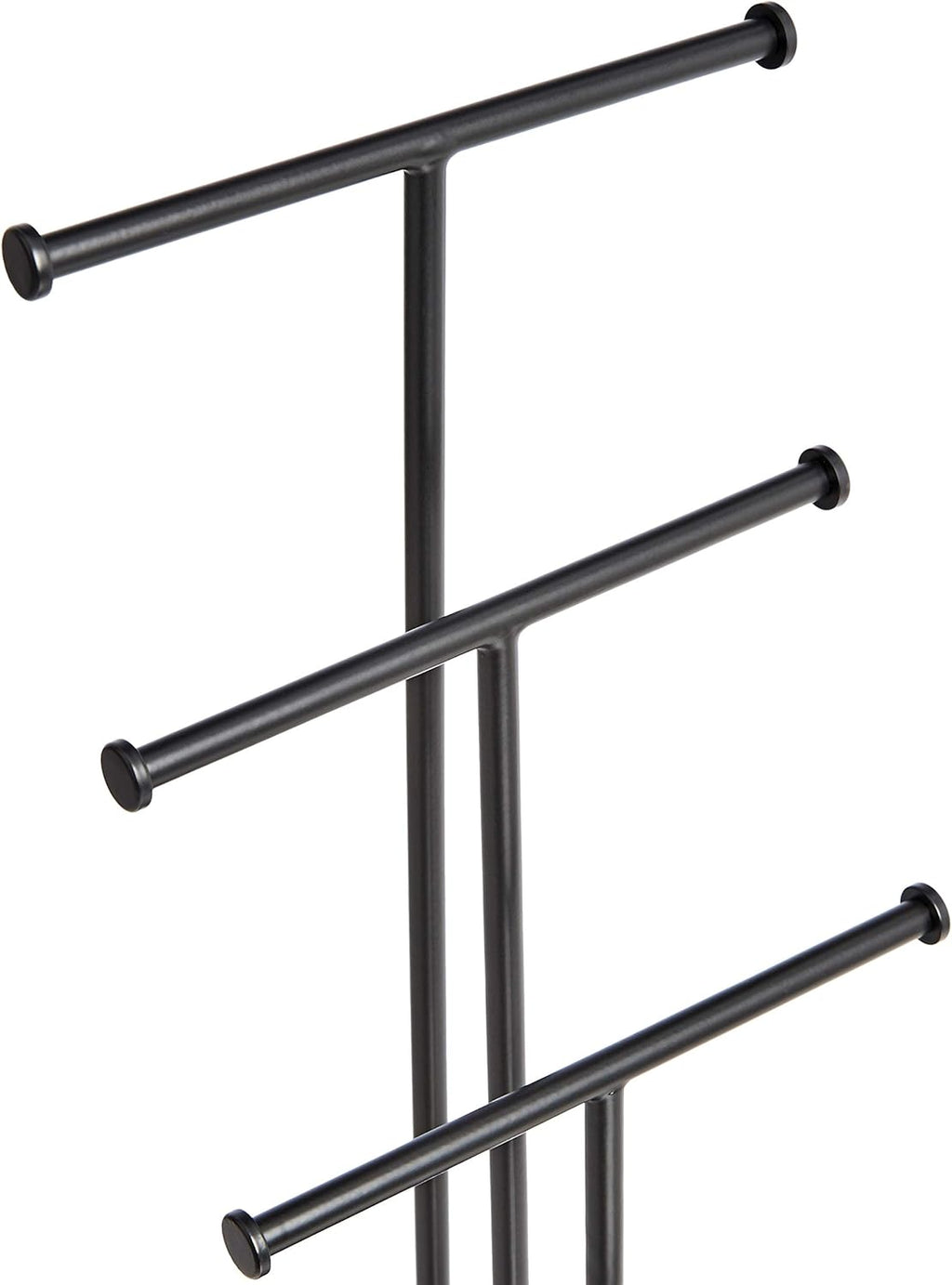 Amazon Basics Four-Tier Jewelry Tree Stand - Walnut/Black