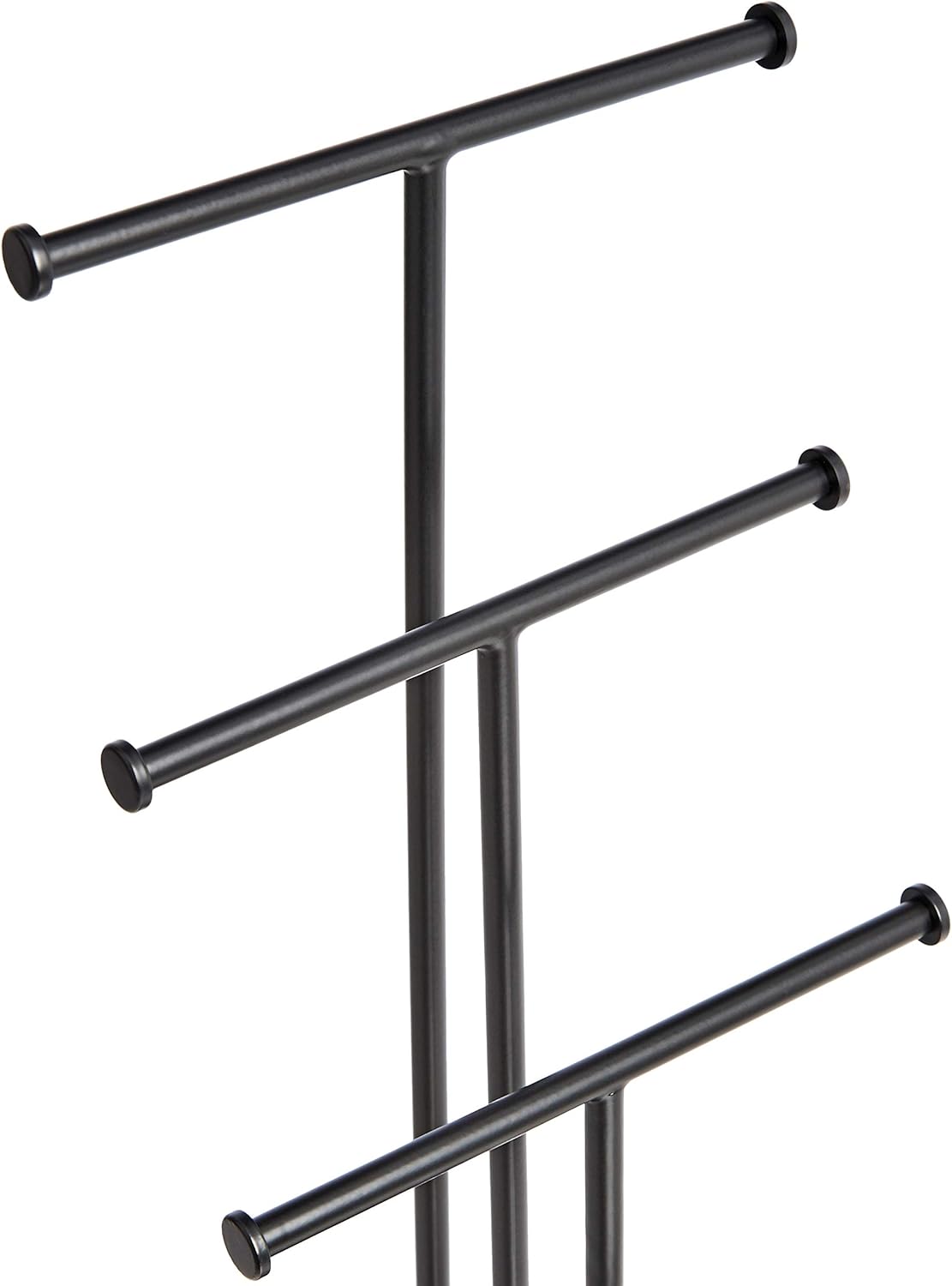 Amazon Basics Four-Tier Jewelry Tree Stand - Walnut/Black