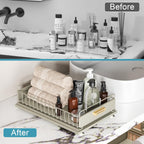 Under Sink Organizer - Under Sink Organizers and Storage Shelves, Multi-Use Kitchen and Bathroom Pull Out Cabinet Organizer with Sliding Drawers, Bathroom Cabinet Organizer, Gray