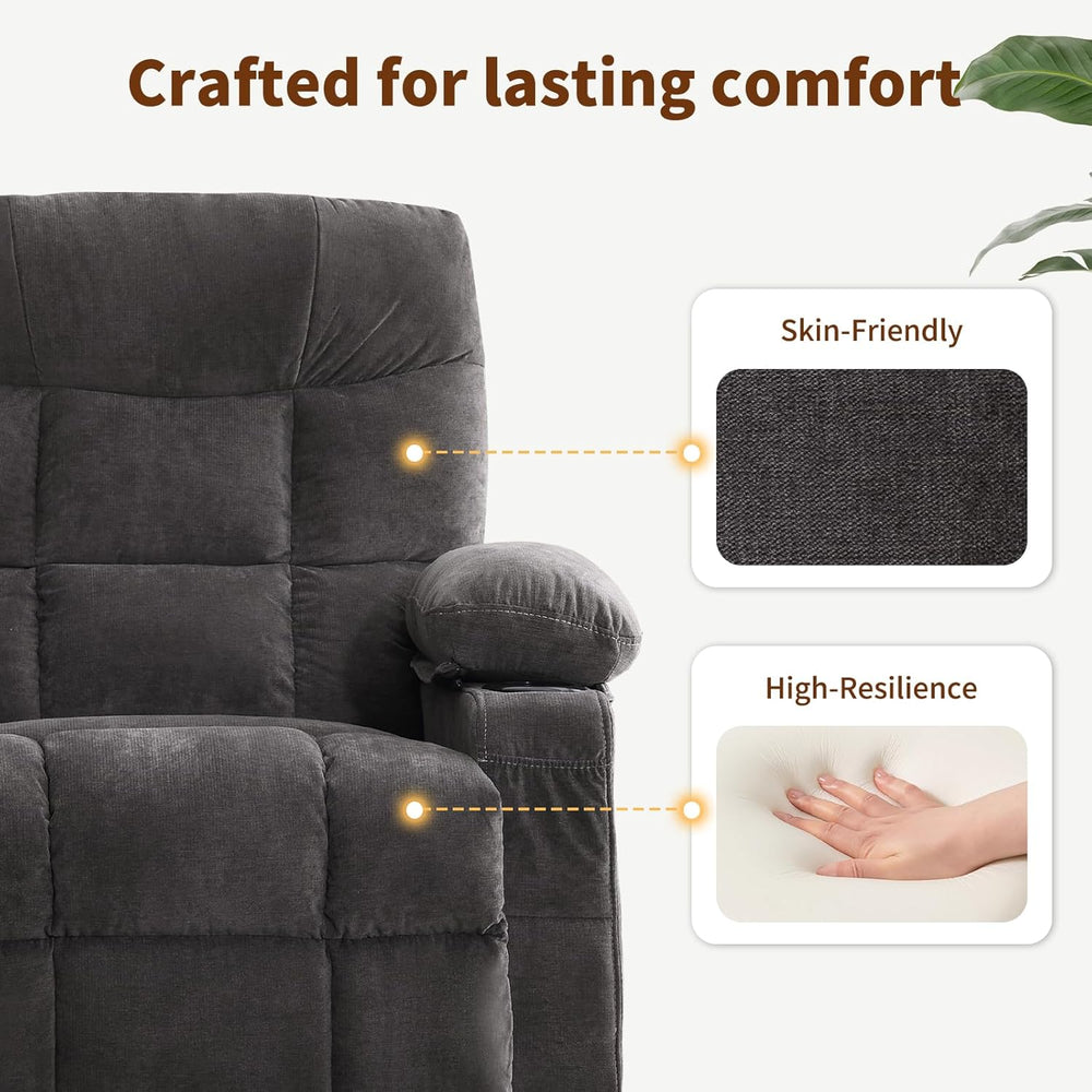 Power Lift Recliner Chair for Elderly with Massage and Heat, Comfortable Elec...