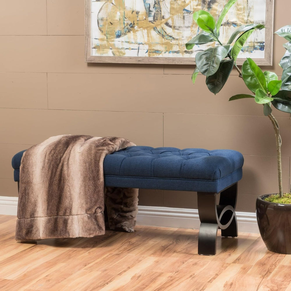 Merax 41” Upholstered Entryway Bench, End of Bed Ottoman Seat with Solid Wood...
