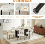 SoarFlash Kitchen Table and Chairs for 2, 31.5" Dining Table Set for 2 with Upholstered Chairs, 3 Piece Kitchen Table Set with Storage Shelf for Small Space, Apartment