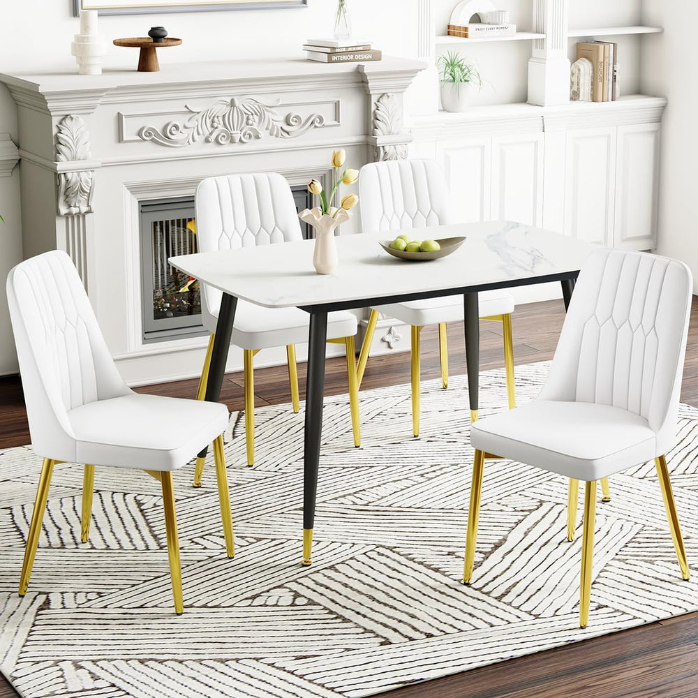 Modern Dining Chairs Set of 4,Upholstered Dining Room Chairs,Kitchen Chairs w...