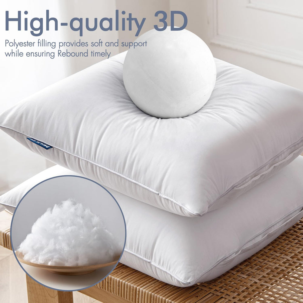 MIULEE 22 x 22 Pillow Inserts (Set of 2) -Decorative Throw Pillows for Sofa C...