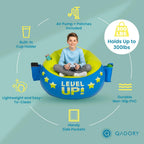Inflatable Gaming Chair for Kids – Supports Up to 300 lbs, Includes Air Pump, Cup Holder, 2 Pockets – Durable Bean Bag Seat, Comfy Kids Gaming Chair & Top Gamer Chairs for Kid Room