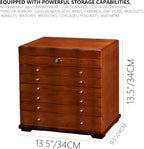 Wooden Jewelry Box,jewelry boxes for women large jewlrey box&organizers with necklace hanger,jewerly organizer,jewelry holder organizer,9-layer large capacity jewelry storage box