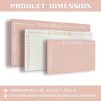 K KNODEL Desk Mat, Blotter, Dual-Sided Office Desk Pad, Waterproof Desk Mat for Desktop, Desk Blotters, PVC Leather Pad Protector (Pink, 23.6" x 13.8")