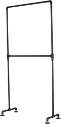 Industrial Pipe Double Rail Clothing Rack by William Robert's Vintage