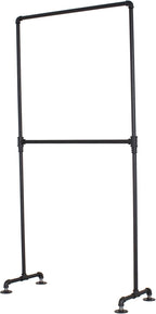 Industrial Pipe Double Rail Clothing Rack by William Robert's Vintage