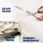 Non Slip Mattress Gripper, Anti-Slip Pad Prevents Mattress Sliding & Holds Bed in Place, Easy Trim Gripper Pads for Sofa, Couch, Chair Cushions, Stops Mattress Topper from Slipping (Queen (59" x 78"))