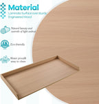 Kaboon Washer Dryer Countertop 58" x 28" Extra Large Version, Melamine Countertop with 3.5" Edge Rails, Laundry Room Organization, Light Walnut