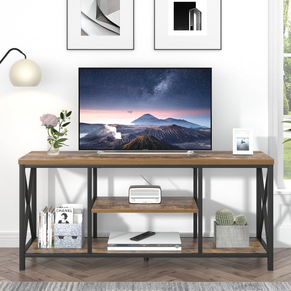 EXCEFUR 55 Inch TV Stand for Televisions up to 65 Inch, Modern Entertainment ...