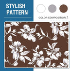 H.VERSAILTEX Stretch Dining Chair Covers Set of 4 Chair Covers for Dining Room Parsons Chair Slipcover Chair Protectors Covers Dining, Feature Modern Floral Printed Design, Chocolate