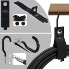 3-H Garage Wall Hooks 20 Pack, Garage Hooks Heavy Duty with Extra Welding Spots, Garage Organizer for Garden, Lawn, Chairs, Ladders, Weed Eater, Shovel(Black)