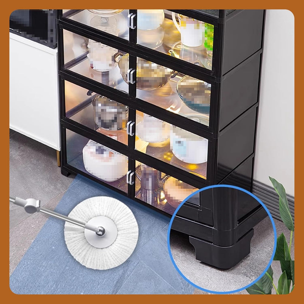 Kitchen Pantry Storage Cabinet Environmental Aluminum Composite Panel Aluminu...