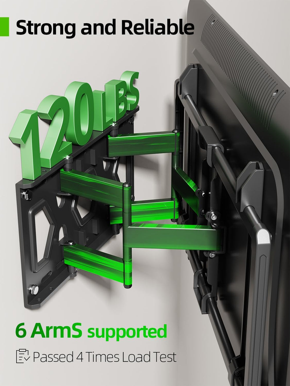 USX MOUNT Ultra Slim TV Wall Mount for Most 37-90 inch Television, Full Motio...