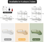 YCIA&DONE Corner Bathroom Counter Organizer, Makeup Organizer for Vanity, Skincare Cosmetic Perfume Tray, Corner Countertop Shelf Rack Storage for Bathroom Kitchen 1 Tier (Smoky Gray)