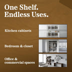 Custom Cabinet Shelves – 1/2" & 3/4" Thick Melamine Shelving Cabinet Replacement Cut to Size Shelves for Kitchen, Pantry, Closet & Office Storage – White, Black, Gray & Maple – B&B HARDWARE