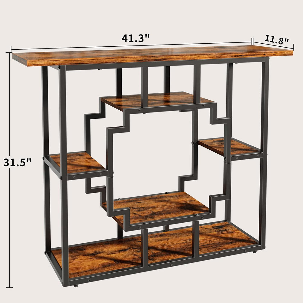 HavenlyYouth 41.3 Inch Entryway Table, Narrow Console Table Behind Couch, Acc...