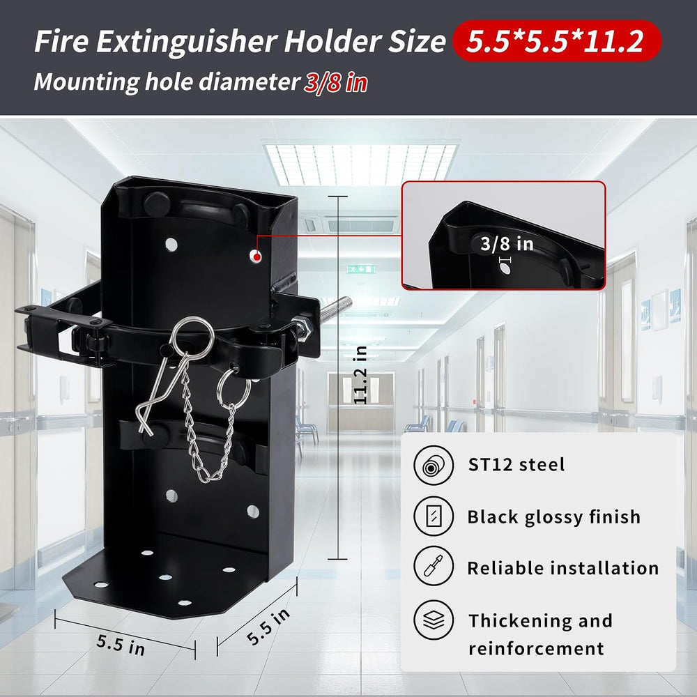 𝙐𝙥𝙜𝙧𝙖𝙙𝙚 10 LB Heavy Duty Fire Extinguisher Bracket, Fire Extinguisher Mount S...