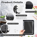Enamel Pin Display Book Pin Collection Binder Holder Trading Book with 8-Page Display Boards A5 Brooch Pin Storage Organizer Binder Album for Travel Collectors (Black)