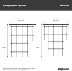 ClosetMaid MaxLoad Heavy Duty Wall Shelf Kit for Garage, 6 – 10 Ft., Adjustable ShelfTrack Wire Shelving, Black Finish