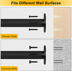 Surfboard Wall Mount or Ceiling Rack, Heavy-Duty Overhead Garage Storage Rack with Sponge Pads, Garage Ceiling Storage Racks for Ladder, Surfboard, Snowboard, Paddle Boards, Holds 100 lbs, Black