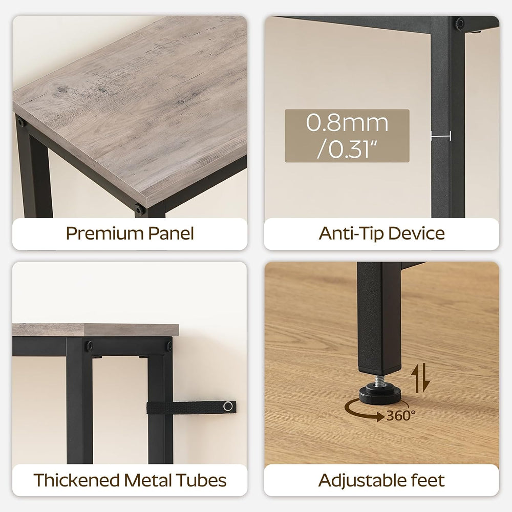 YATINEY Narrow Console Table, 2-Tier Small Sofa Table, 29.5" Thin Entryw...