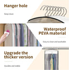 Clear Garment Bags for Hanging Clothes, 4-Pack, 2x40"+2x50" | Upgraded thickened clear garment bags with 10" gusset for closet storage of shirts, coats, dresses