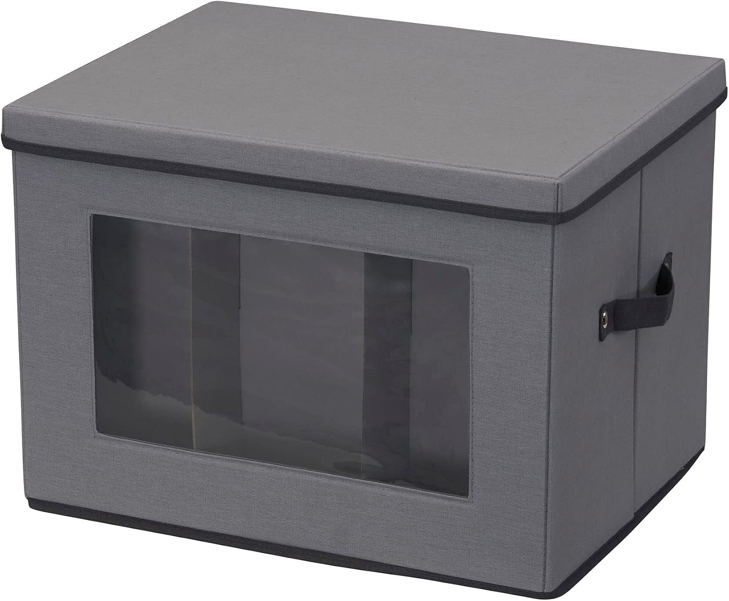Household Essentials Tall Wine and Bottle Storage Chest, Gray