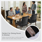 Upholstered Tufted Chenille Dining Chairs with Arms & Nailhead Trim – Solid Wood Frame & Legs, Modern Farmhouse for Dining, Kitchen & Living Room (Set of 2, Charcoal Gray)