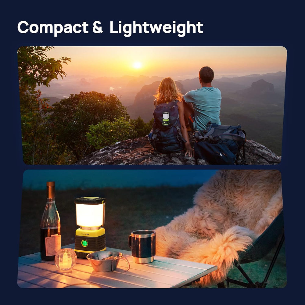 Consciot 1000LM LED Camping Lantern Rechargeable, 4 Light Modes, Dimmable