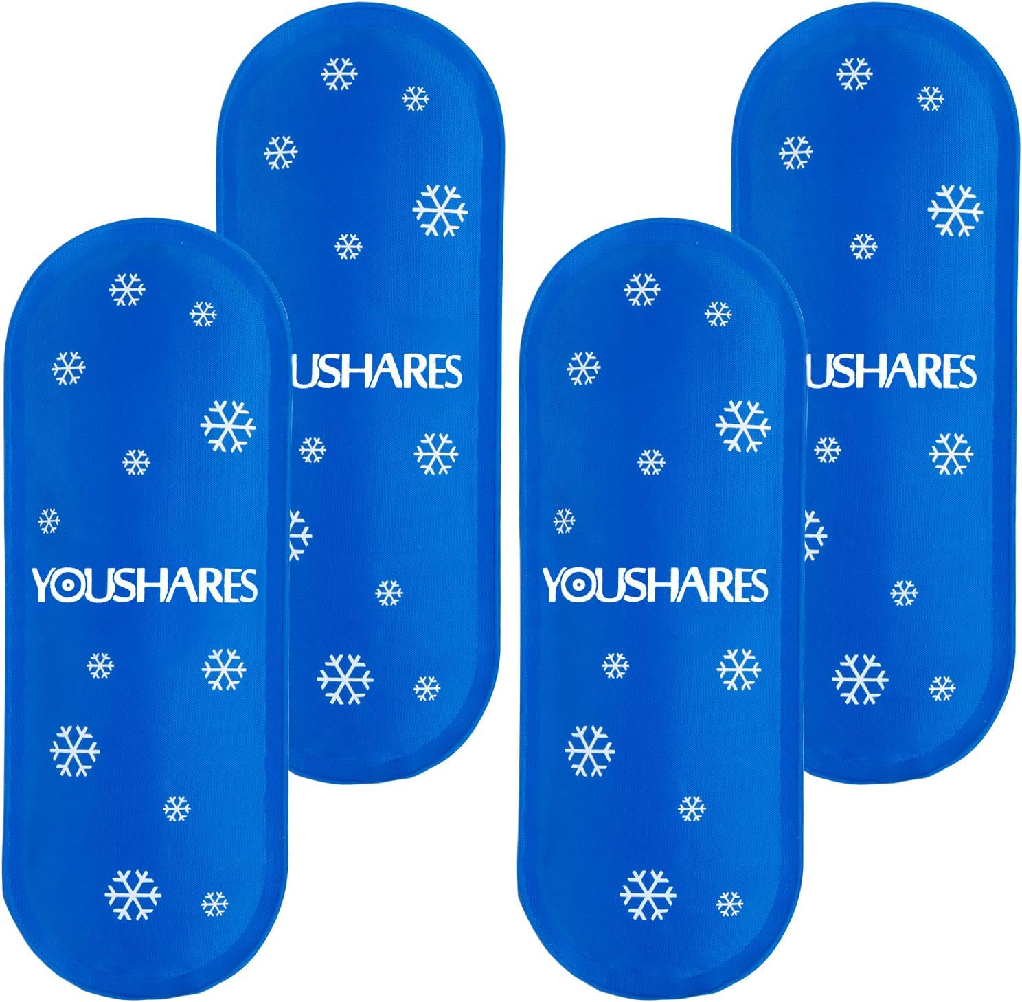 YOUSHARES Diabetes Ice Packs for Insulin Cooler Travel Case - TSA Approved Ice Packs for Diabetic Travel Case, Mini Ice Packs Suitable for Most Insulated Medication Travel Bag（4 Packs）