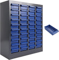 40-Drawer Bolt and Nut Organizer Bolt Bin Cabinet, Steel Part Cabinets Hardware Tool Storage Cabinet with Shelves and Label Stickers for Parts, Small Items and Toy Storage(21" L x 24.8" H)