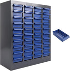 40-Drawer Bolt and Nut Organizer Bolt Bin Cabinet, Steel Part Cabinets Hardware Tool Storage Cabinet with Shelves and Label Stickers for Parts, Small Items and Toy Storage(21" L x 24.8" H)