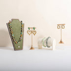 GemeShou Single Gold Earring T bar Stand, Metal earring display holder for show, Small jewelry studs hanger for Online store Photo Shoot【Gold-Cone Base Height 5.8"】