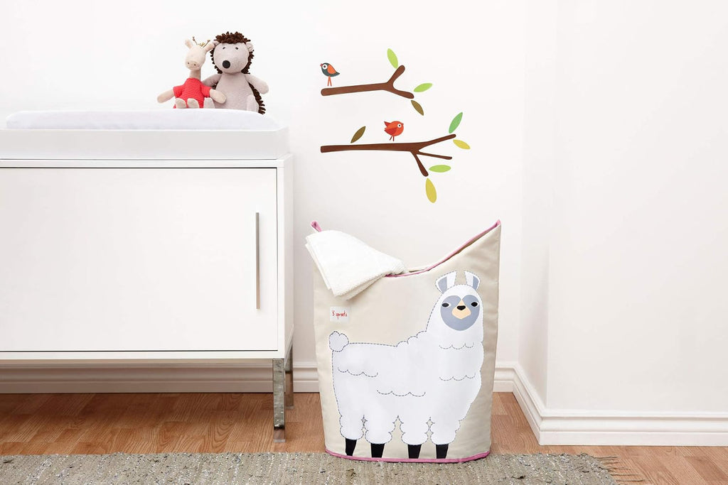 3 Sprouts Baby Laundry Hamper, Handles and Lid, Storage Basket, Llama | Handles and lid, Large storage basket, Toy bin, Nursery room decor, Baby clothes organizer, Bedroom or playroom storage