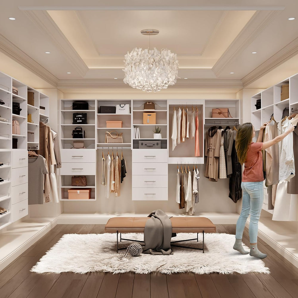 ROOMTEC 34.5" Tall Hanging Closet Unit, Modular Closet System with Hangi...