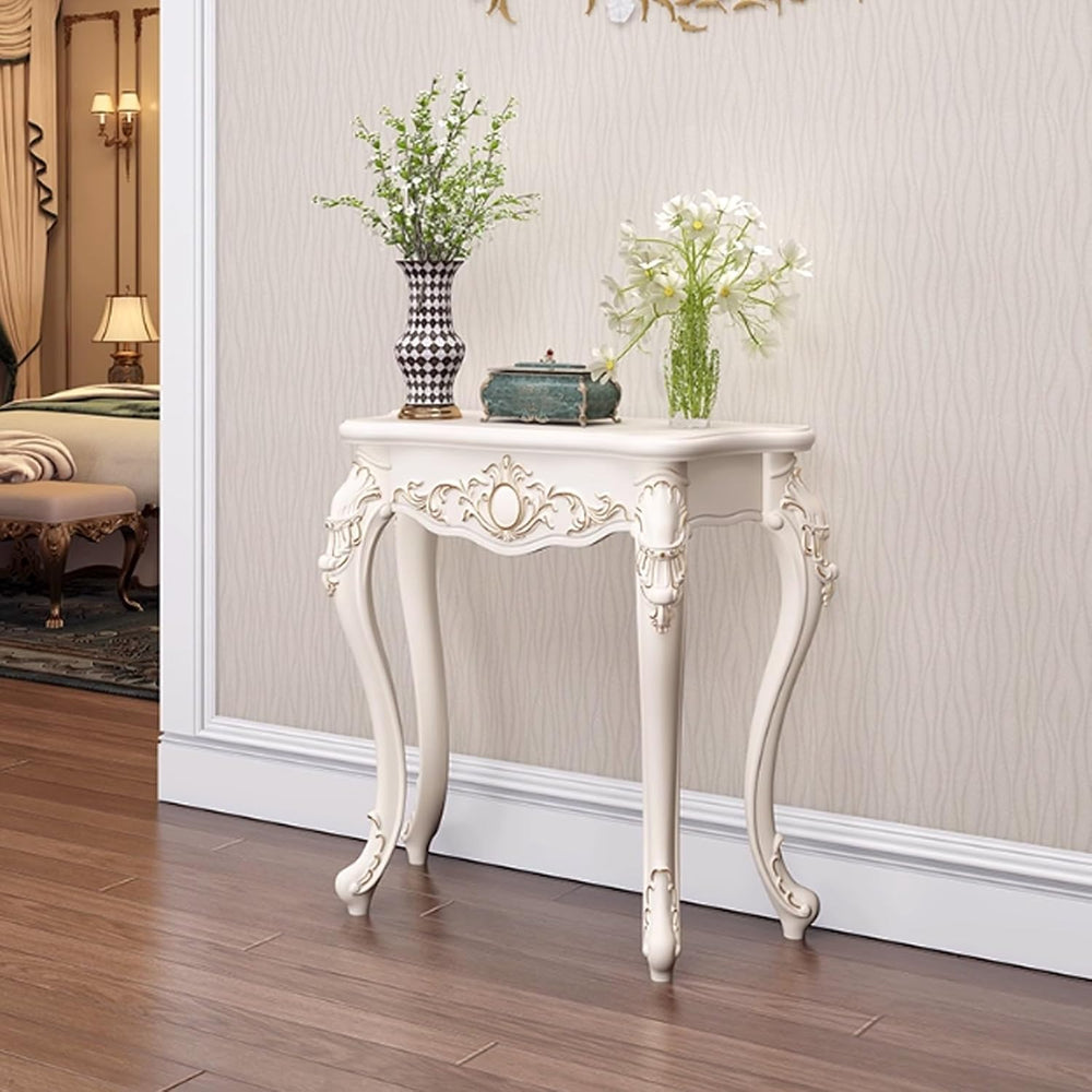 Semi-Circular Telephone Table, Console Table for Living Room, Manufactured Wo...