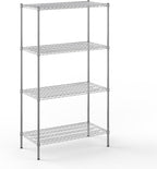 21" Deep x 42" Wide x 74" Height Wire Shelving Kit | 4-Tier | NSF Commercial Storage Rack Unit