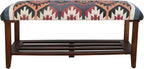 LR Home Red Handmade Upholstered Bench for Bedroom End of Bed | Accent Bench for Entryway, Foyer, Living Room, Mudroom, Hallway or Seating | Long Rectangle Storage Bench | 40" W x 16" D x 18" H