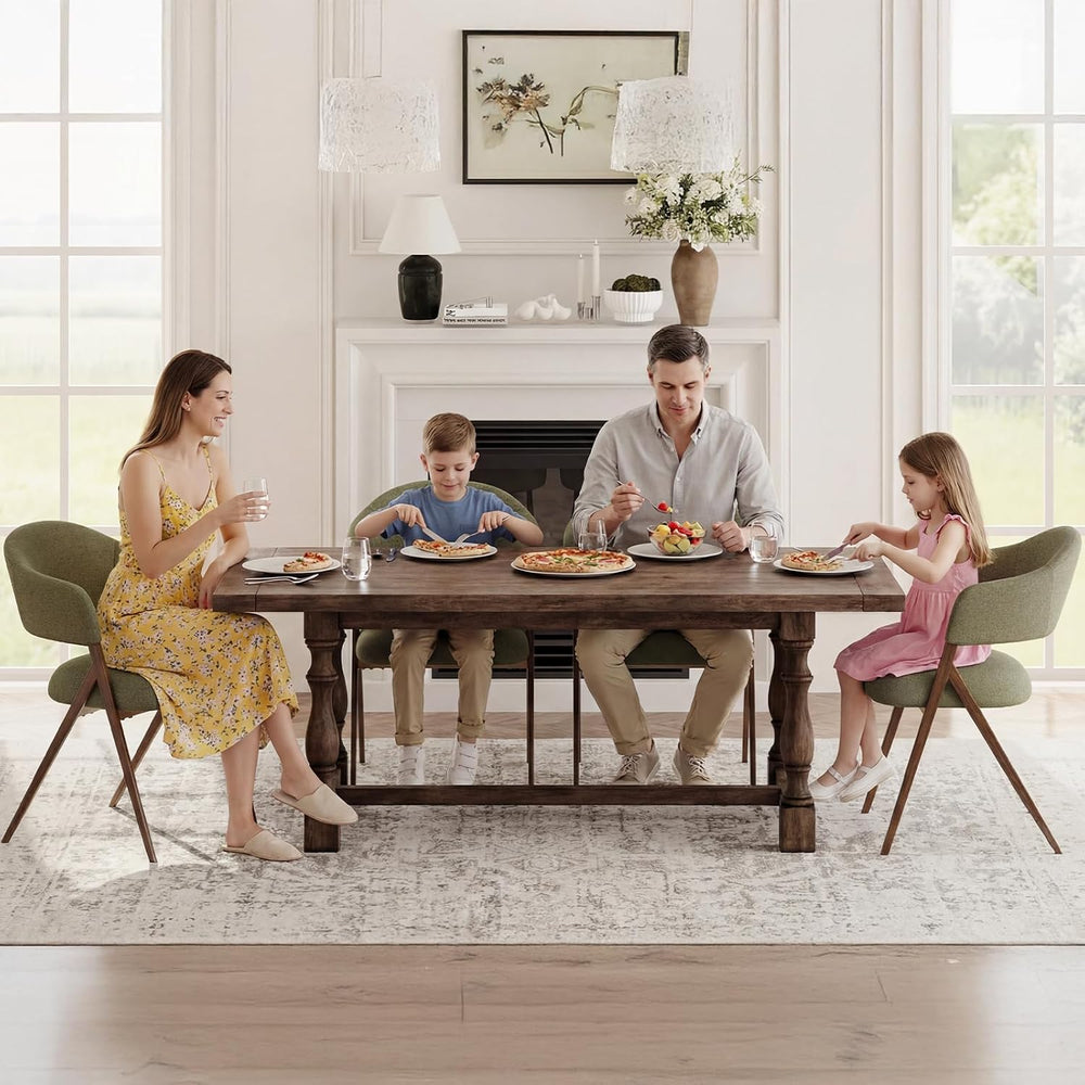 COLAMY Dining Chairs Set of 4, Modern Upholstered Dining Room Kitchen Chairs ...