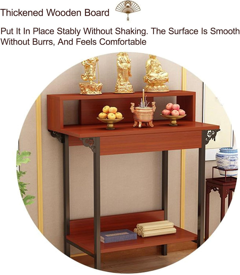 3-Tier Meditation Table, Personal Shrine Altar, Prayer Stand Riser for Home D...
