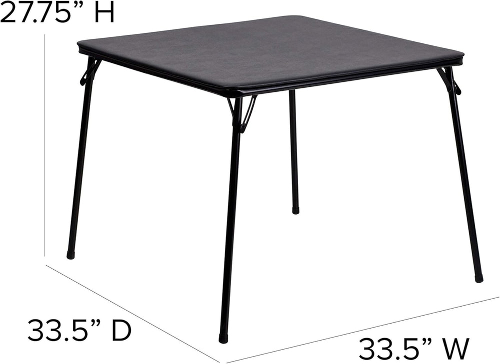 Flash Furniture Madison 5-Piece Folding Card Table and Chairs Set, Portable E...